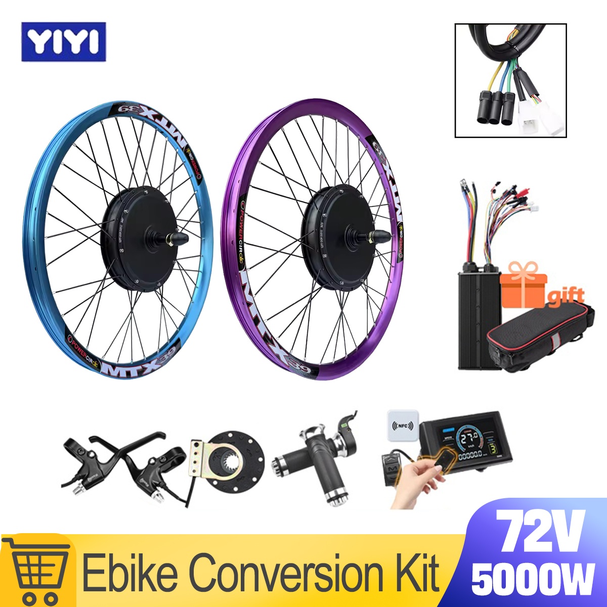 New MTX39 72V 5000W EBike Conv - đánh giá và giá Ebike Conversion Kit 72V 3000W