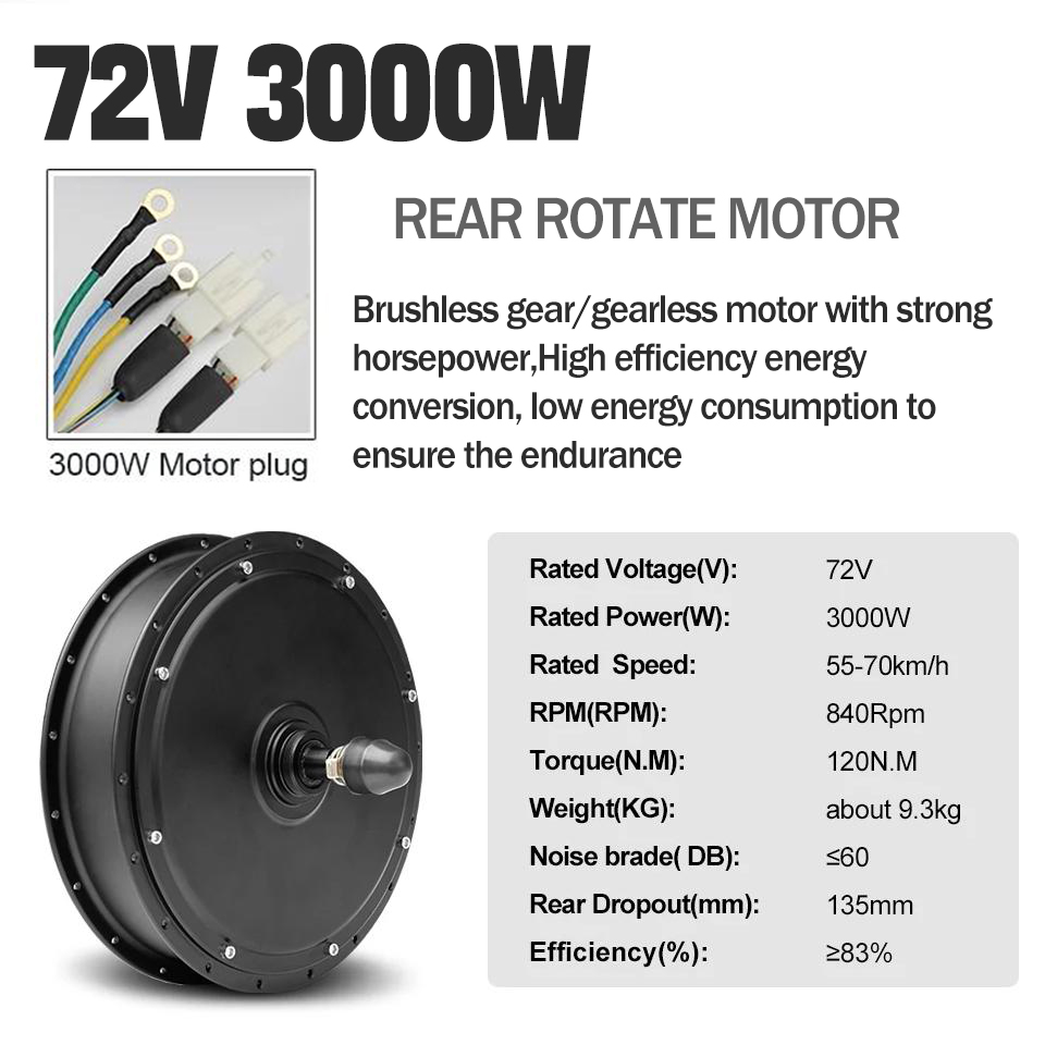 3000W MTX39 E bike Conversion  - đánh giá và giá Ebike Conversion Kit 72V 3000W