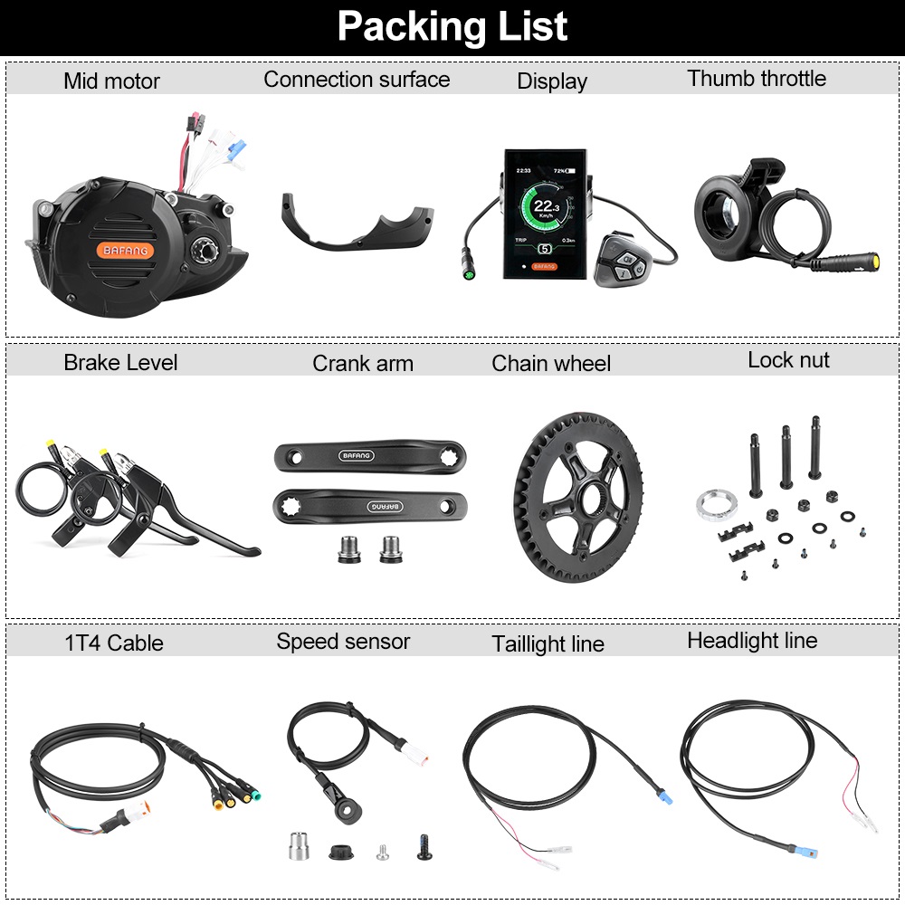 risunmotor M620 G510 48V 52V 1 - đánh giá và giá Mid Drive Motor Kit 52V 1000W
