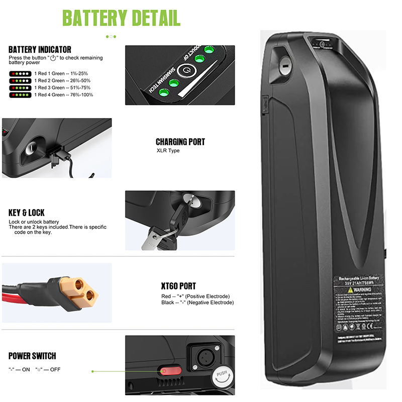 36v 48v 52v Hailong 60v 72v eb - đánh giá và giá Ebike Battery 48V 20Ah Hailong