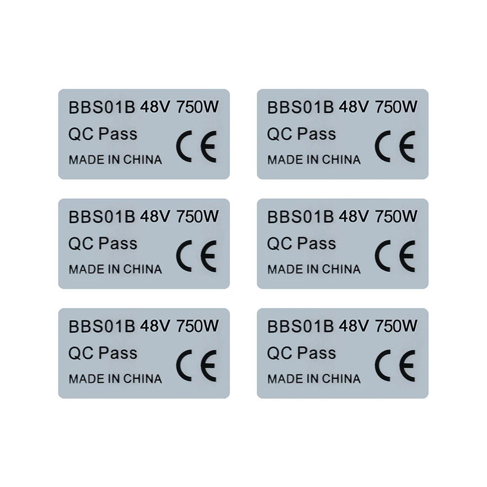 6pcs 36V 250W 48V 750W Sticker - đánh giá và giá Bafang Bbs02B 48V 750W Mid Drive Kit